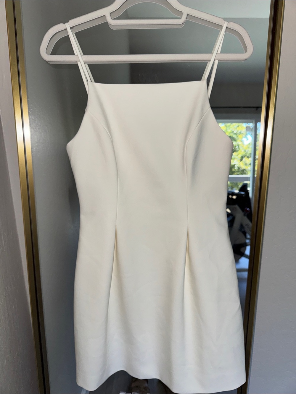 NWT White Mini Spaghetti Strap Dress